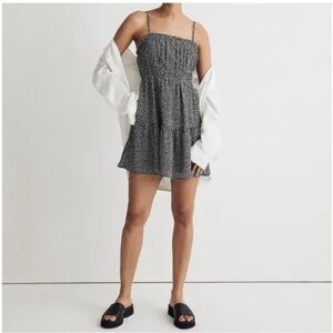 Madewell Sophia Cami Tiered Mini Dress in Micro Daisy Size 00